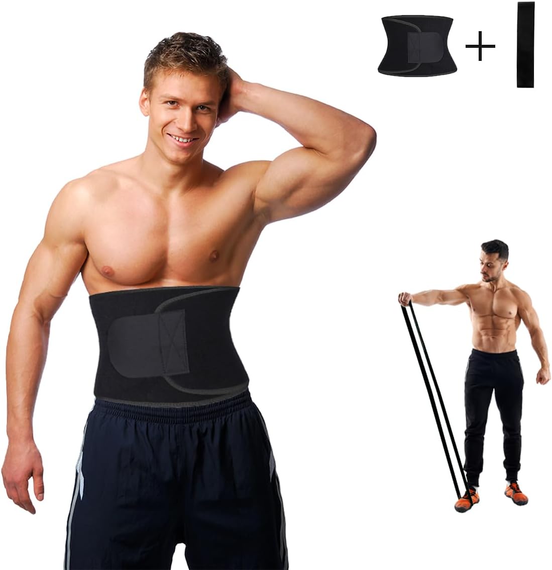 Waist Trainer Set with Resistance Bands