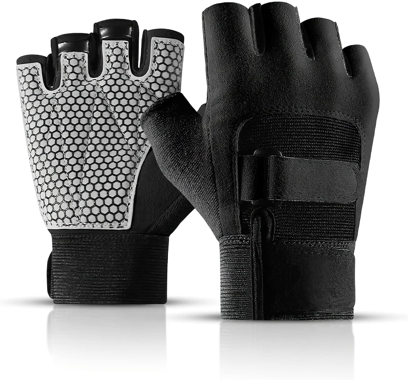 Half Finger Non-Slip Multipurpose Sports Gloves - Cycling, Running, Skating, Gym